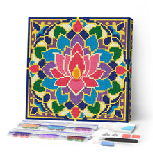 Charger l'image dans la galerie, Mini Diamond Painting 25x25cm Figured'Art - Mandala lotus