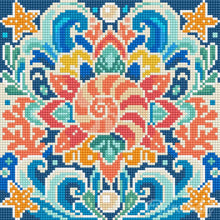 Charger l'image dans la galerie, Mini Diamond Painting 25x25cm - Mandala coquillage