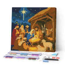 Charger l'image dans la galerie, Mini Diamond Painting 25x25cm Figured'Art - Crèche de Noël
