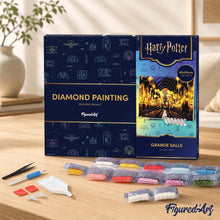 Charger l'image dans la galerie, Broderie Diamant - Grande Salle - Harry Potter 40x50cm toile tendue sur châssis