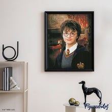 Charger l'image dans la galerie, Broderie Diamant - Portrait de Harry Potter 40x50cm toile tendue sur châssis