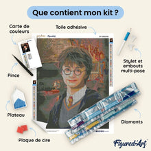 Charger l'image dans la galerie, Broderie Diamant - Portrait de Harry Potter