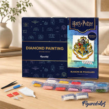 Charger l'image dans la galerie, Broderie Diamant - Blason de Poudlard - Harry Potter 40x50cm toile tendue sur châssis
