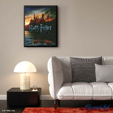 Charger l'image dans la galerie, Broderie Diamant - Poudlard en Flammes - Harry Potter 40x50cm toile tendue sur châssis