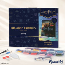 Charger l'image dans la galerie, Broderie Diamant - Poudlard en Flammes - Harry Potter 40x50cm toile tendue sur châssis