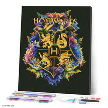 Charger l'image dans la galerie, Diamond Painting - Broderie Diamant - Blason Floral de Poudlard - Harry Potter 40x50cm toile tendue sur châssis
