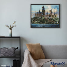 Charger l'image dans la galerie, Broderie Diamant - Château de Poudlard - Harry Potter 40x50cm toile tendue sur châssis