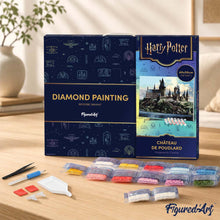 Charger l'image dans la galerie, Broderie Diamant - Château de Poudlard - Harry Potter 40x50cm toile tendue sur châssis