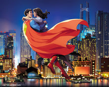 Charger l'image dans la galerie, Broderie Diamant - Superman et Loïs dans le Ciel 40x50cm toile tendue sur châssis