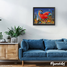 Charger l'image dans la galerie, Broderie Diamant - Superman et Loïs dans le Ciel 40x50cm toile tendue sur châssis