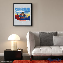 Charger l'image dans la galerie, Broderie Diamant - Superman avec Horizon 40x50cm toile tendue sur châssis