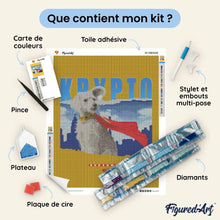 Charger l'image dans la galerie, Broderie Diamant - Superman - Krypto avec Horizon