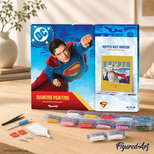 Charger l'image dans la galerie, Broderie Diamant - Krypto avec Horizon - Superman 40x50cm toile tendue sur châssis