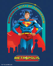 Charger l'image dans la galerie, Broderie Diamant - Superman Cité de Demain 40x50cm toile tendue sur châssis