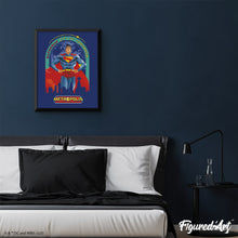 Charger l'image dans la galerie, Broderie Diamant - Superman Cité de Demain 40x50cm toile tendue sur châssis