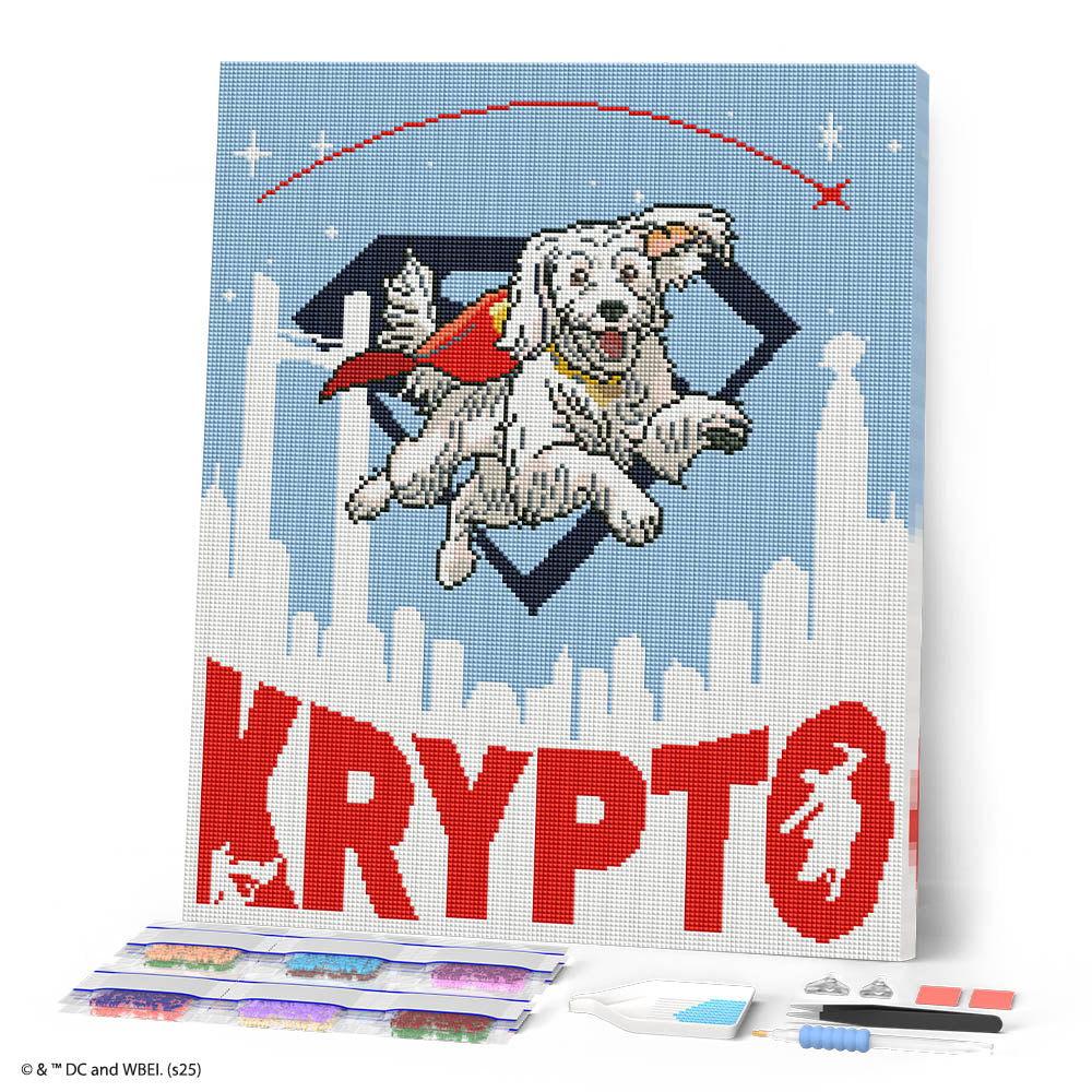 Charger l'image dans la galerie, Broderie Diamant - Superman - Krypto Volant