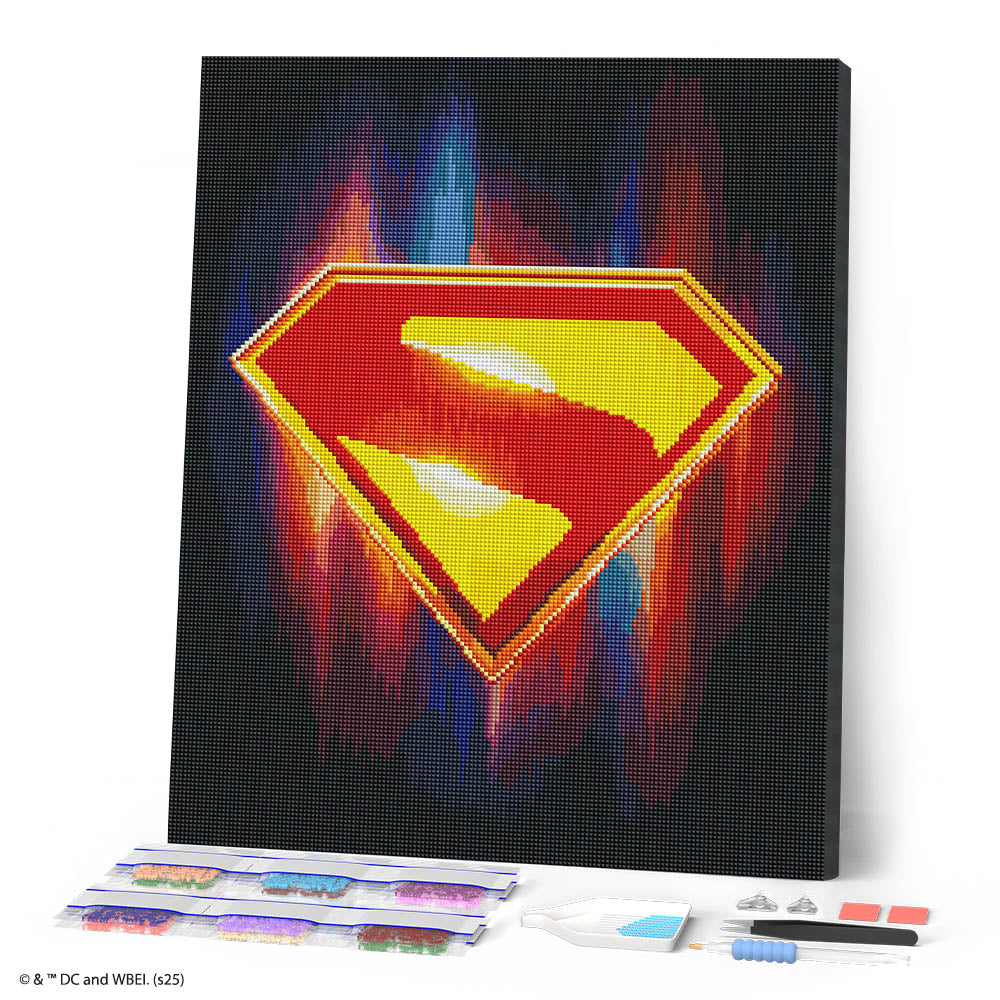 Charger l'image dans la galerie, Broderie Diamant - Superman - Emblème Bouclier-S