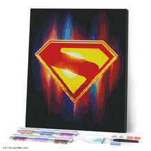 Charger l'image dans la galerie, Diamond Painting - Broderie Diamant - Emblème Bouclier-S - Superman 40x50cm toile tendue sur châssis