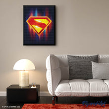 Charger l'image dans la galerie, Broderie Diamant - Emblème Bouclier-S - Superman 40x50cm toile tendue sur châssis