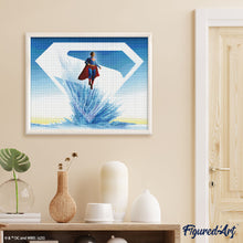 Charger l'image dans la galerie, Broderie Diamant - Forteresse de Solitude - Superman 40x50cm toile tendue sur châssis