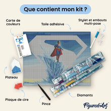 Charger l'image dans la galerie, Broderie Diamant - Forteresse de Solitude - Superman 40x50cm toile tendue sur châssis