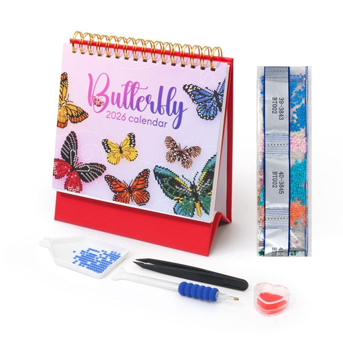 Calendrier Broderie Diamant 2026 - Papillons Figured'Art