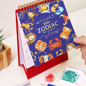 Calendrier Broderie Diamant 2026 - Signes du zodiaque