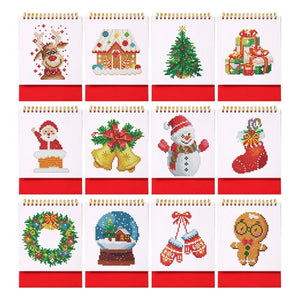 Calendrier Diamond Painting 2026 - Icônes de Noël