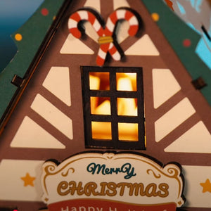 Maison Miniature Maison de Noël Scintillante