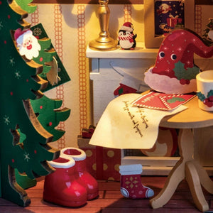 Maison Miniature Maison de Noël Scintillante