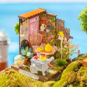 Maison Miniature Jardin de Thé Élégant