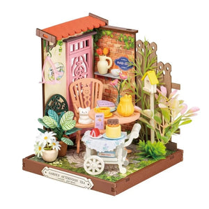 Maison Miniature Jardin de Thé Élégant