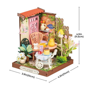 Maison Miniature Jardin de Thé Élégant