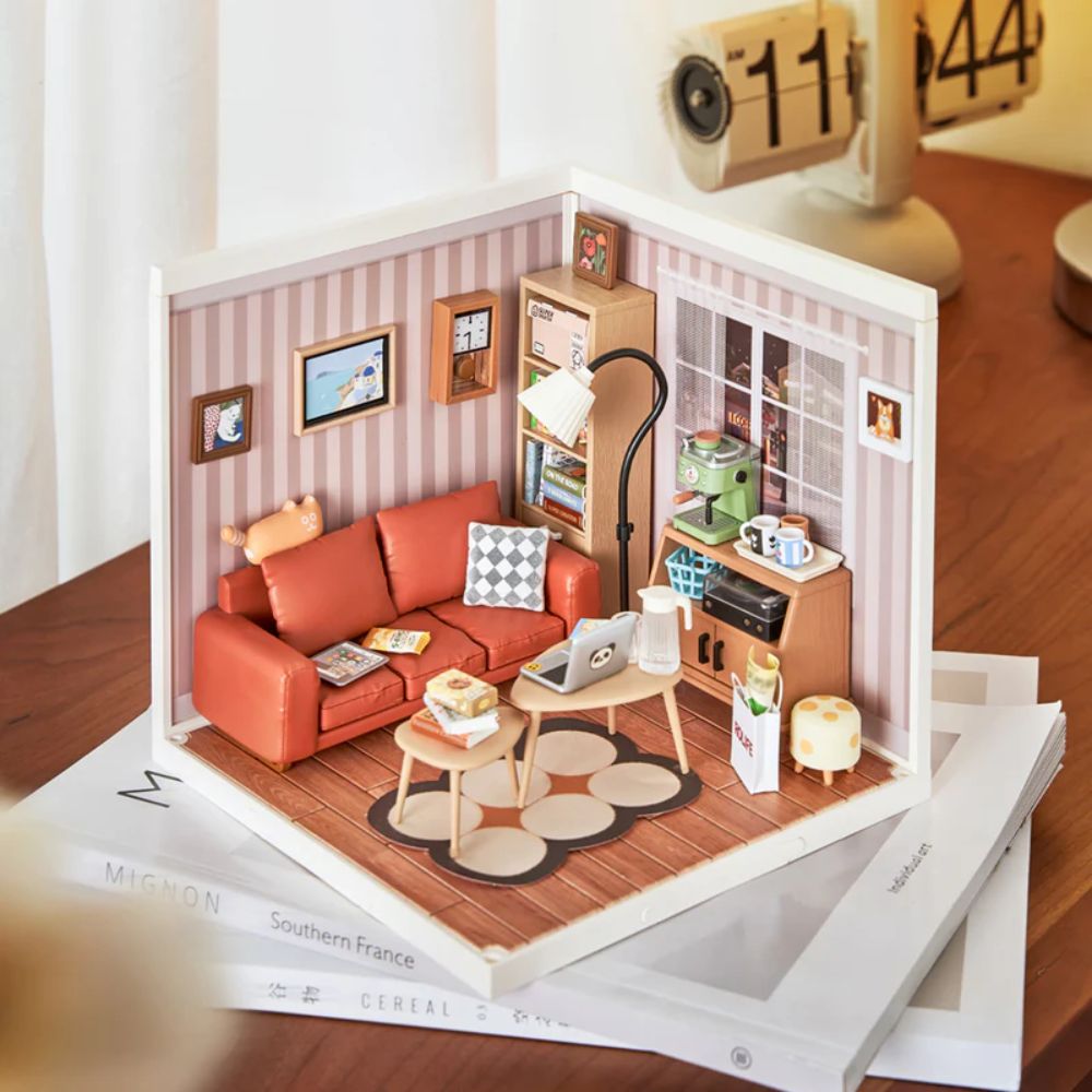 Maison Miniature Salon Douillet