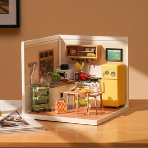 Maison Miniature Cuisine des Repas Heureux