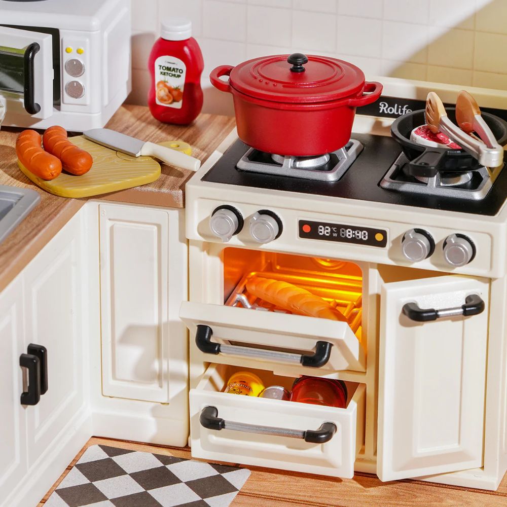 Generic Ustensile de Cuisine Miniature, Jouet de Cuisinière à Gaz Réaliste pour Cuisine de Maison de Poupée 1 Generic Ustensile de Cuisine Miniature, Jouet de Cuisinière à Gaz Réaliste pour Cuisine de Maison de Poupée 1