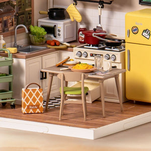Maison Miniature Cuisine des Repas Heureux
