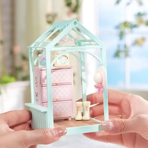 Maison Miniature Jardin de Thé Fleuri