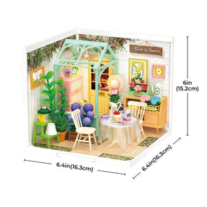 Maison Miniature Jardin de Thé Fleuri