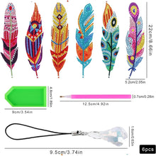 Charger l'image dans la galerie, Marque-Pages Diamond Art 6x Plume