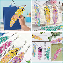 Charger l'image dans la galerie, Diamond Art Painting 6x Marque-Pages Plume