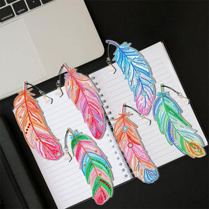 Marque-Pages Diamond Painting 6x avec Plume