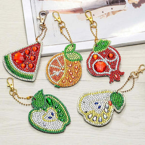 Pendentif de Fruit Diamond Painting Ensemble de 5 Pièces