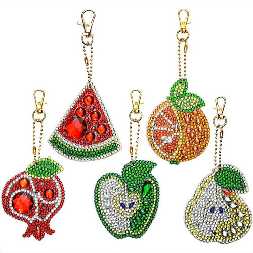 Pendentif de Fruit Diamond Painting Ensemble de 5 Pièces
