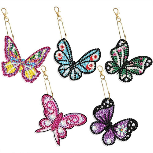 Charms Papillon Diamond Art Ensemble de 5 Pièces