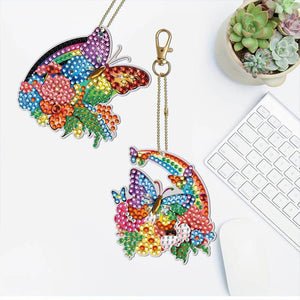 Diamond Painting Jolis Papillons avec Ensemble de 5 Pièces