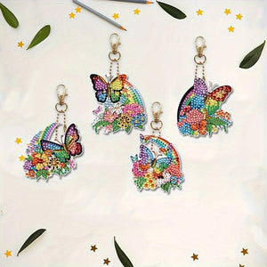 Diamond Painting Jolis Papillons avec Ensemble de 5 Pièces