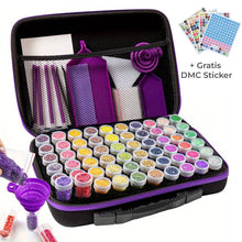 Charger l&#39;image dans la galerie, Étui Diamond Painting Violet avec 60 Compartiments + Accessoires