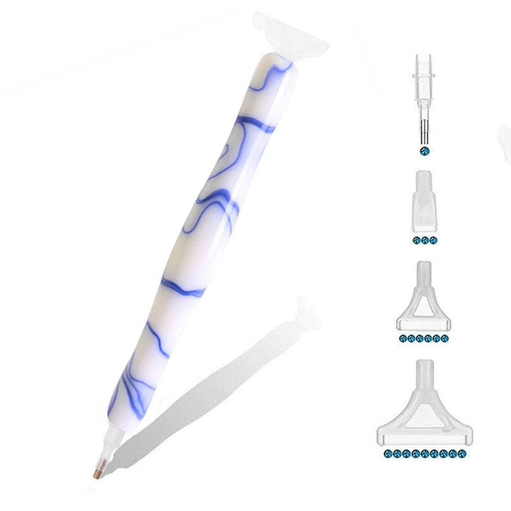 Stylo Premium Ergonomique Diamond Painting Vagues Bleues 5 Variantes