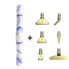 Charger l&#39;image dans la galerie, Stylo Premium Ergonomique Diamond Painting Vagues Bleues 5 Variantes
